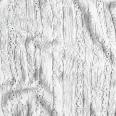 白色象牙針織面料紋理。手工毛衣, 背景, 復制空間